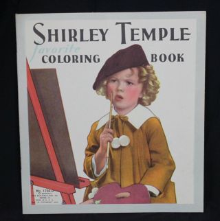 Vintage Shirley Temple Book Favorite Coloring Saalfield 1937 1732 - D Pristine