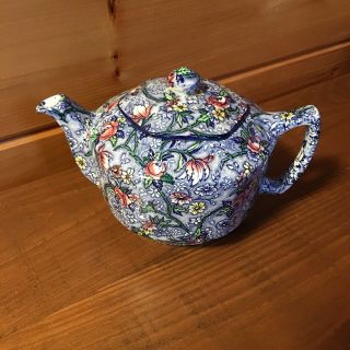 Vintage Ringtons Ltd.  Maling Ware Floral Design Tea Pot