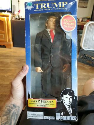 Talking 12 " Donald Trump Doll 17 Phrases The Apprentice,  Package Damage