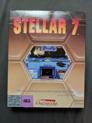 Amiga 500 1000 2000 Stellar 7 By Dynamix Sierra Rare Vintage