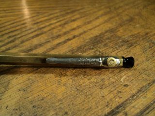 Vintage Small Brass Mechanical Pencil w/ Pocket Clip Added - 4 