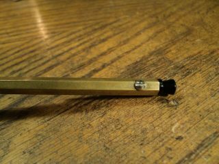 Vintage Small Brass Mechanical Pencil w/ Pocket Clip Added - 4 