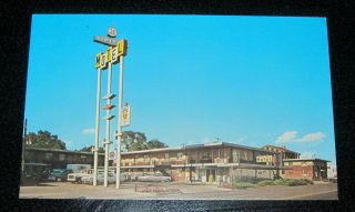 Vintage Down Town Downtown Motel Postcard Pueblo,  Colorado Co