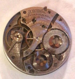 1903 16s Waltham 7j Gr 610 Pocket Watch Movement (27)