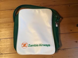 Zambia Airways Airline Cabin Bag Vintage