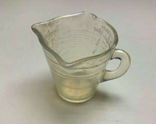 Vintage “fry” Glass Opalescent Measuring Cup – Circa 1960s - Collectible