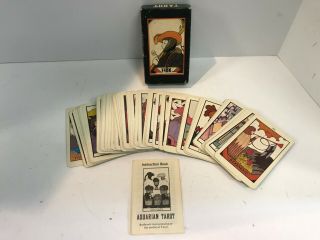 Vintage 1970 Aquarian Tarot Card Set Complete In The Box
