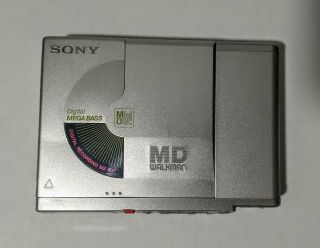 Vintage Sony Portable Md Minidisc Walkman Recorder Mz - R37 -