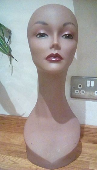 Vintage Mannequin Head Shop Display Hat Wig Mannequin