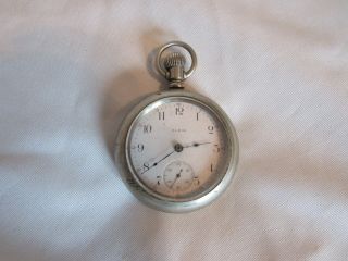 Antique Elgin National Watch Company Railroad Pocket Watch 18s Dated 1911