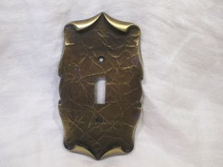 Vintage Amerock Carriage House Single Toggle / Switch Plate Covers Antique Gold