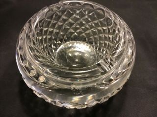 Vintage Waterford Crystal Alana (1952 -) Ash Tray 3 1/2 " Made In Ireland