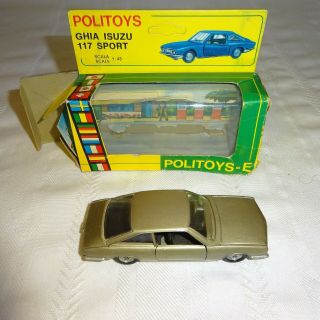 Vintage Politoys Export 1:43 Ghia Isuzu 117 Sport Exc/nm W/ Boxes
