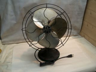 Vintage 12” Ge 3 Speed Oscillating Fan Prd264k