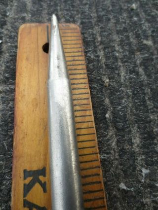 Vtg Lightning Rod Tip Solid Copper 12.  25 Barn Farm Weathervane Finial Worn Coat 4