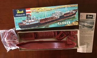 1950s Vintage Revell Model Ship Kit Tanker Hanna Minty