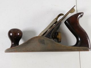 Vtg.  Stanley Bailey No.  4 Smoothing Bench Plane - Corrugated - Woodworking Tool