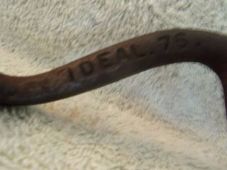 Vintage Cast Iron Wood Stove Oven Hot Plate Cover Lid Lifter Tool Handle Spring 3