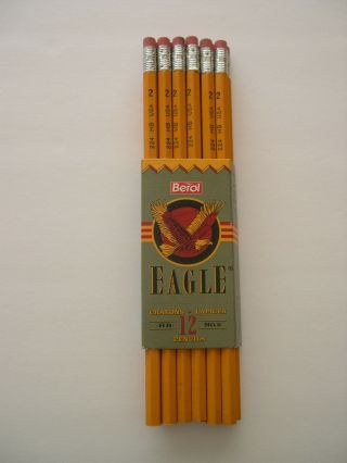 Vintage Berol Eagle No 2 Hb Pencils 1 Pk Of 12 Pencils