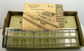 Faller B - 115 Ho Scale Railroad Station Platform Kit - Vintage & Complete Bg - Mm