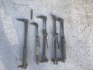 5 Vintage Brass Welding / Cutting Gas Torches Tools