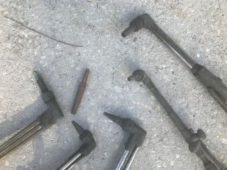 5 VINTAGE BRASS WELDING / CUTTING GAS TORCHES TOOLS 8