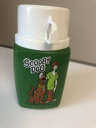 Vintage 1973 Scooby Doo Thermos Green Hanna Barbera Vintage Yellow Lunchbox