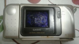 Casio QV - 10A LCD Rotating - Selfie Digital Camera,  Silver - Vintage Unique 2
