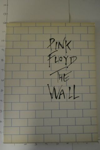 Vintage 1980 Pink Floyd The Wall Music Sheet Book Published In London