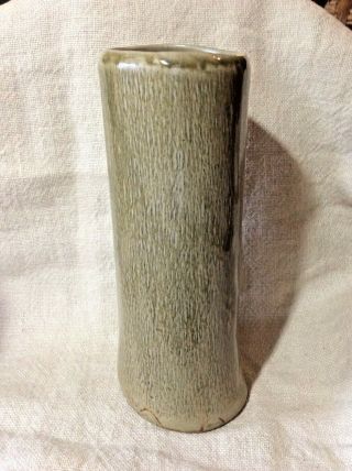 Vintage Handcrafted Studio Pottery 10 " Vase Mcm Japan Ikebana Signed