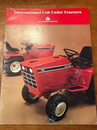 Vintage International Cub Cadet Tractor Dealer Brochure 182 482 582 682 782 982