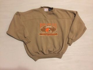 Cleveland Browns Vintage 90s Crable Sportswear Crewneck Sweater Size Xl