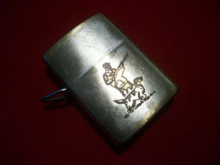 Vintage 1958 Zippo Loss Proof Town and Country Lighter 2