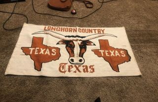 Vintage Texas Longhorn/longhorns Throw Longhorn Country/bevo Mascot