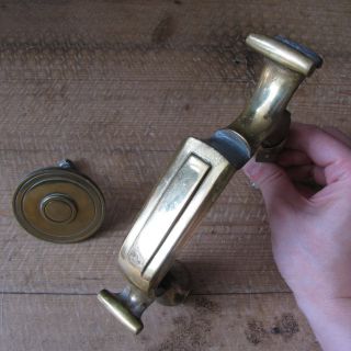 Vintage Brass Doctors Door Knocker With Strike Plate