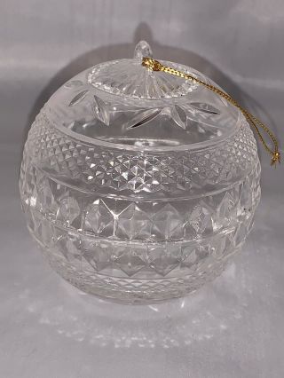 Vintage Plastic Acrylic Crystal Style Christmas Tree Ornament Ball