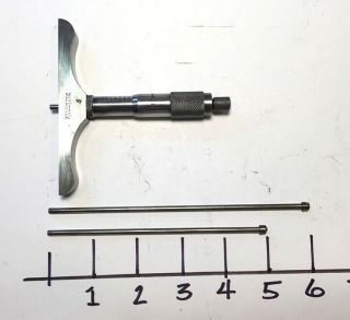 Vintage Ls Starrett Co.  Athol,  Mass.  Depth Micrometer No.  440 - B Machinist Tool
