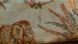 Vintage Tapestry Wall Hanging Elephant,  Caravan Pale Browns 32.  5 X 26 AS. 3