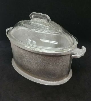 Vintage Guardian Service Cookware Triangle Pan Pot Aluminum w/ Glass Lid 2