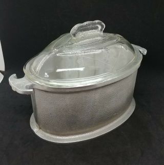 Vintage Guardian Service Cookware Triangle Pan Pot Aluminum w/ Glass Lid 3