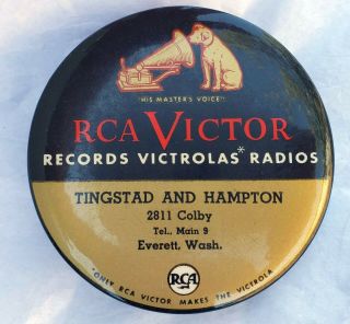 Vintage Rca Victor Record Brush Cleaner Duster Nipper Dog Victrola Everett,  Wa