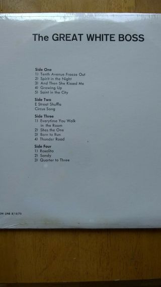 vtg BRUCE SPRINGSTEEN RARE Live Factory 2 VINYL LPs NYC 8/15/75 Boss 2