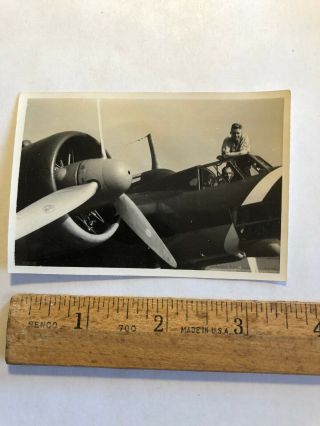 Vintage Photo Wwii German Airplane Plane Photograph Pilot