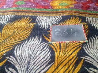 Kantha Quilt Home Decor Vintage Bedspread Throw Cotton Blanket Gudari Ralli 254