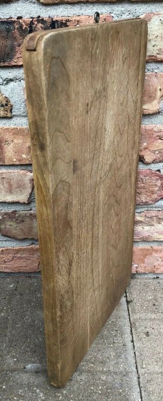 Primitive Vintage Solid Wood Rectanguler Cutting Chopping Board W/hanger 6