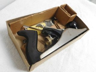 Vintage STANLEY BAILEY No 4 with tags hand plane 4