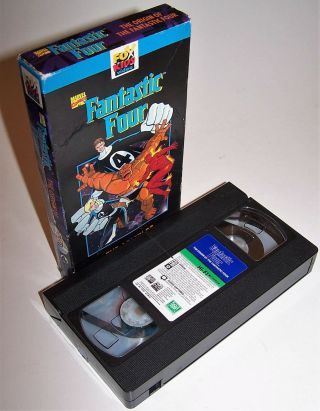 Vintage 1997 Fantastic Four : Origin Of The Fantastic Four Vhs Fox Kids Video