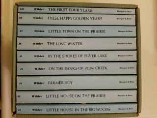 Vintage Laura Ingalls Wilder Little House Book Set (9 Book) 1971