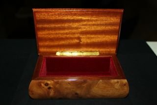 Notturno INLAID WOOD JEWELRY BOX W/Guitar On Top Vintage from Italy 2