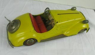 Vintage Distler Mercedes Key Wind - Up Tin Litho U.  S.  Zone Germany Car
